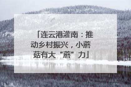 连云港灌南：推动乡村振兴，小蘑菇有大“蘑”力