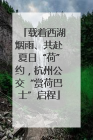 载着西湖烟雨、共赴夏日“荷”约，杭州公交“赏荷巴士”启程
