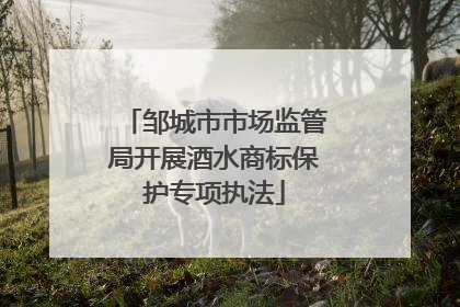 邹城市市场监管局开展酒水商标保护专项执法