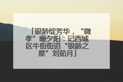 银龄绽芳华，“微孝”暖夕阳：记西城区牛街街道“银龄之星”刘茹月