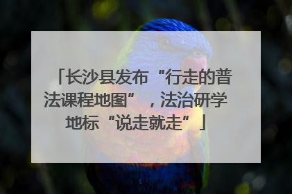 长沙县发布“行走的普法课程地图”，法治研学地标“说走就走”