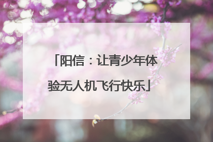 阳信：让青少年体验无人机飞行快乐