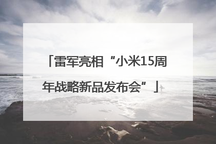 雷军亮相“小米15周年战略新品发布会”