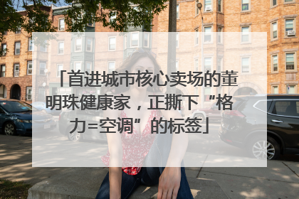 首进城市核心卖场的董明珠健康家，正撕下“格力=空调”的标签