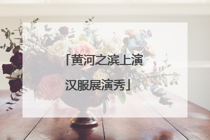 黄河之滨上演汉服展演秀