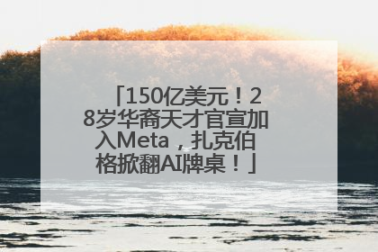 150亿美元！28岁华裔天才官宣加入Meta，扎克伯格掀翻AI牌桌！