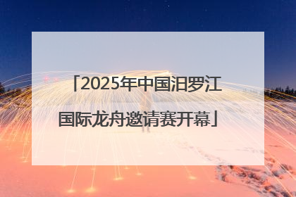 2025年中国汨罗江国际龙舟邀请赛开幕