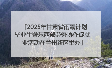 2025年甘肃省雨露计划毕业生暨东西部劳务协作促就业活动在兰州新区举办