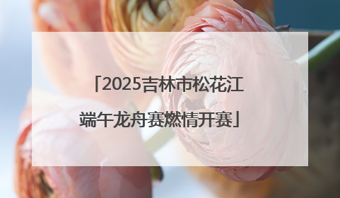2025吉林市松花江端午龙舟赛燃情开赛
