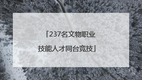 237名文物职业技能人才同台竞技