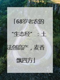 68岁老农的“生态经”：土法创高产，麦香飘四方