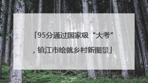 95分通过国家级“大考”，镇江市绘就乡村新图景