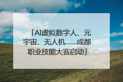 AI虚拟数字人、元宇宙、无人机……成都职业技能大赛启动