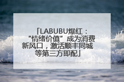 LABUBU爆红：“情绪价值”成为消费新风口，激活顺丰同城等第三方即配
