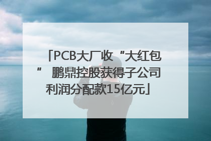 PCB大厂收“大红包” 鹏鼎控股获得子公司利润分配款15亿元